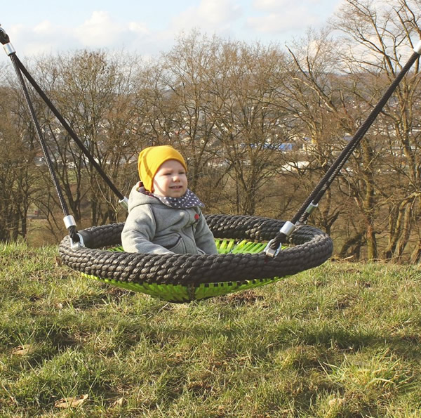 Single Bay Bird Nest Swing